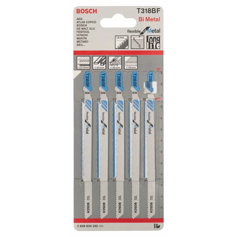 JSB Set T 318BF BIM Flexible for Metal 5pcs