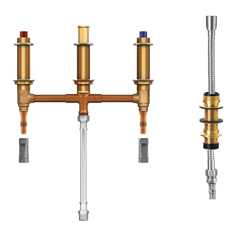Roman Tub with Shower Diverter 10" Centers 1/2" PEX with 1/2" CPVC AdaptersN/A
