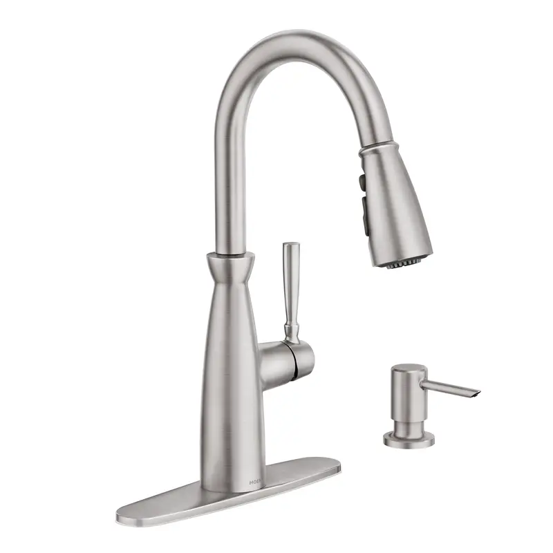 Surie One-handle High Arc Pulldown Kitchen FaucetSpot Resist Stainless