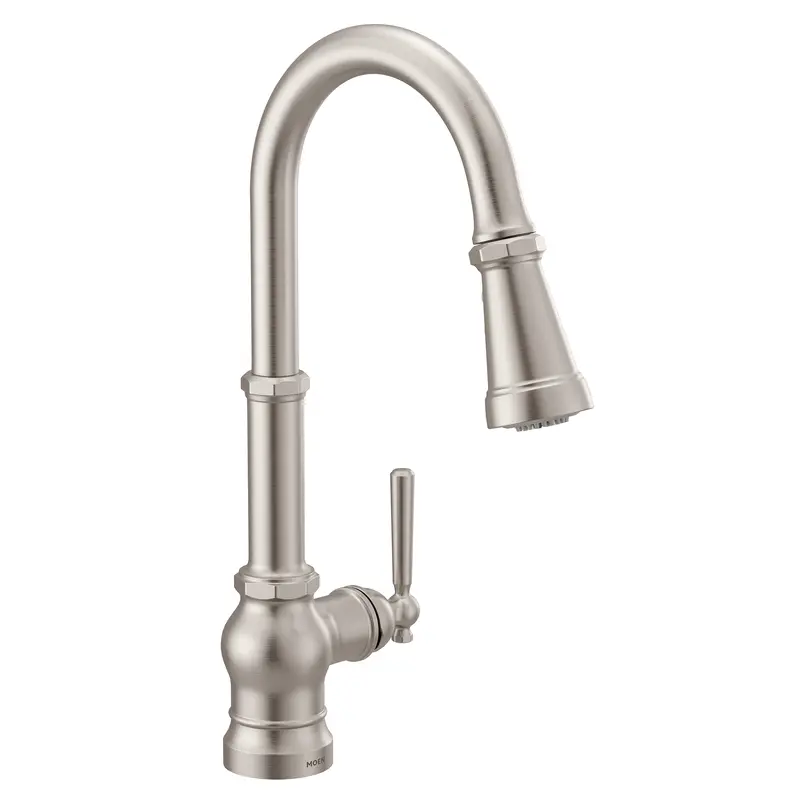 Paterson One-Handle High Arc Pulldown Kitchen FaucetChrome