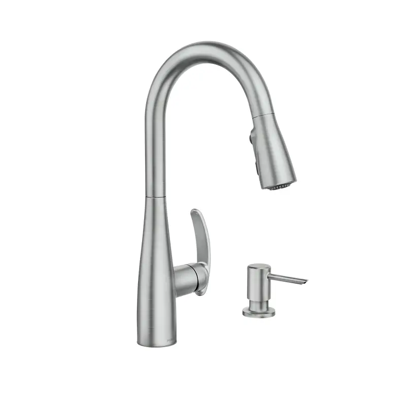 Reyes One-Handle High Arc Pulldown Kitchen FaucetChrome