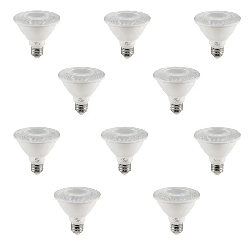 75-Watt Equivalent PAR30 Short Neck Energy Star and Dimmable LED Light Bulb in Bright White 4000K (10-Pack)package