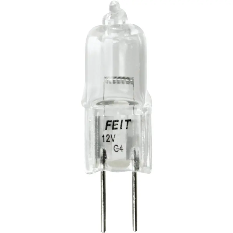 Feit Electric BPQ20T3/CAN Halogen Bulb, 20 W, G4 Lamp Base, JC T3 Lamp, 3000 K Color Temp, 2000 hr Average Life
