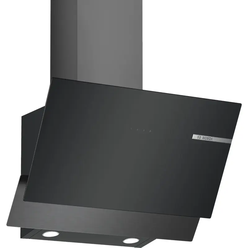 Series 4 wall-mounted cooker hood 60 cm clear glass black printed
