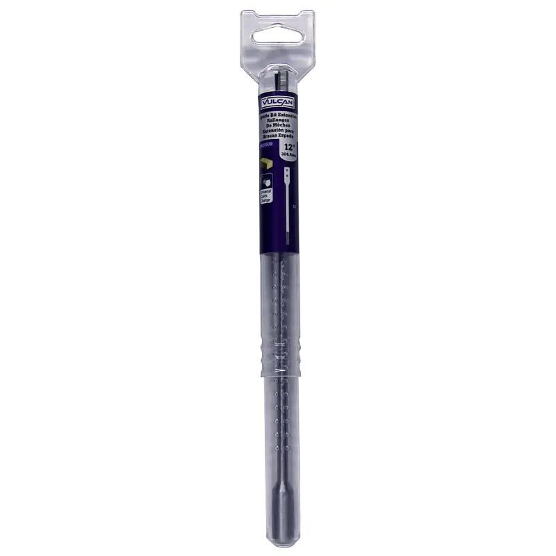 Vulcan 279361OR Spade Drill Bit Extension, 1/4 in Shank, Hex Shank, 12 in L, Steel