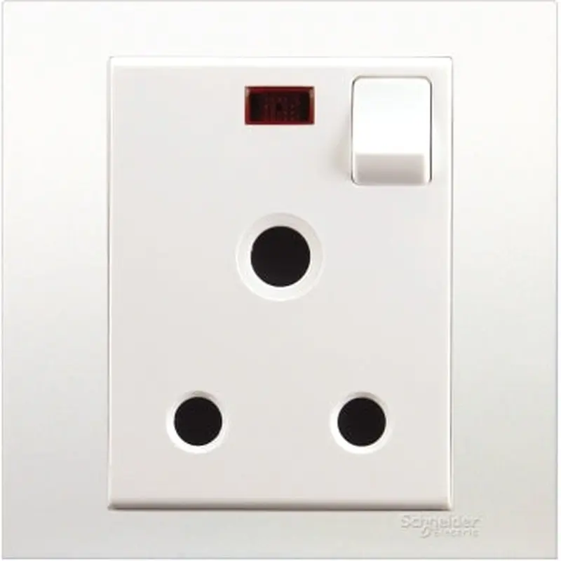 Schneider 15A 250V Neon Socket