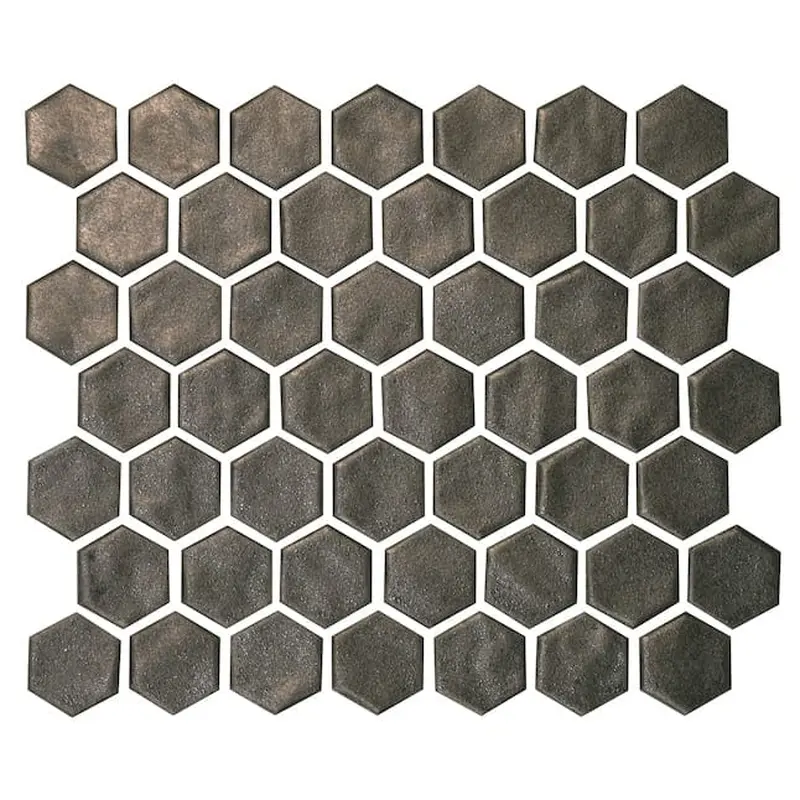 American Olean Hillcrest Ridge Metallic Vibe 10-in x 12-in Glossy Ceramic Hexagon Patterned Wall Tile (9.72-sq. ft/ Carton)