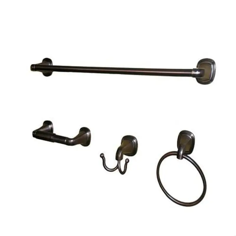 ARISTA 4-Piece Belding Oil-Rubbed Bronze Decorative Bathroom Hardware SetChrome