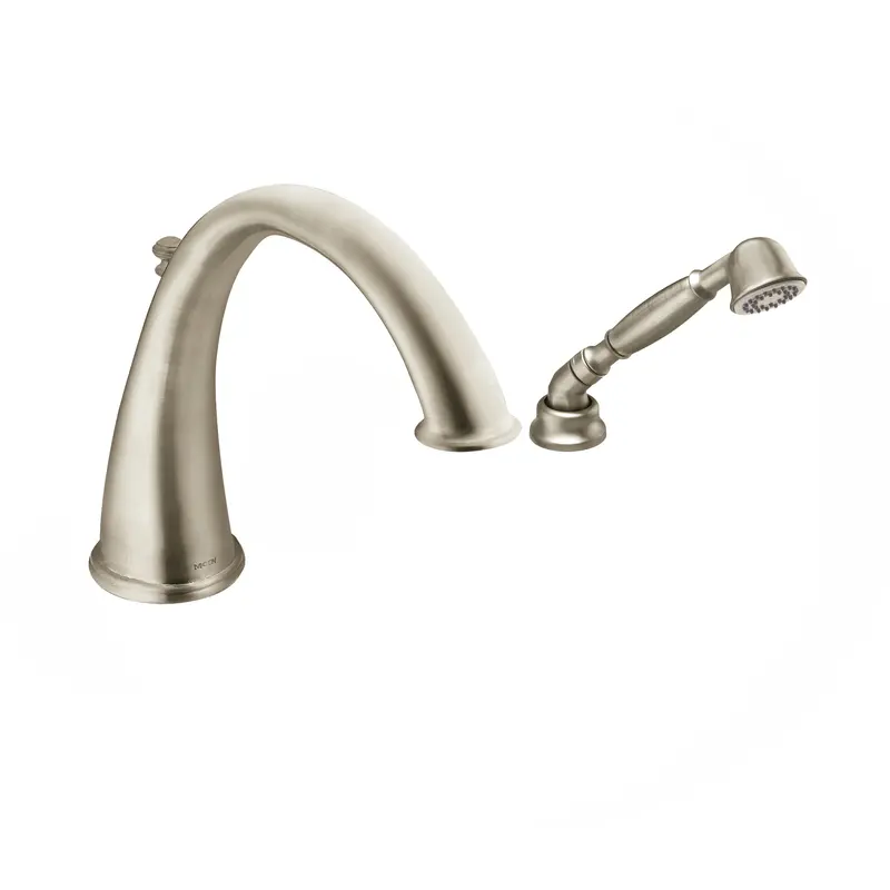 Kingsley Chrome high arc roman tub faucet includes hand shower IoDIGITAL(R) technologyChrome