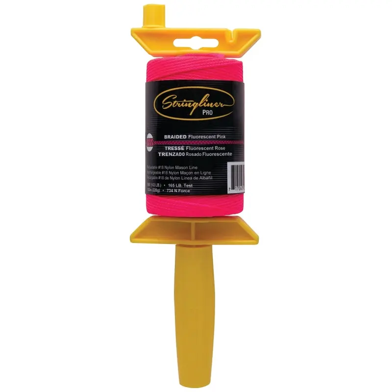 Stringliner 25462 Line Reel, 500 ft L Line, Fluorescent Pink Line