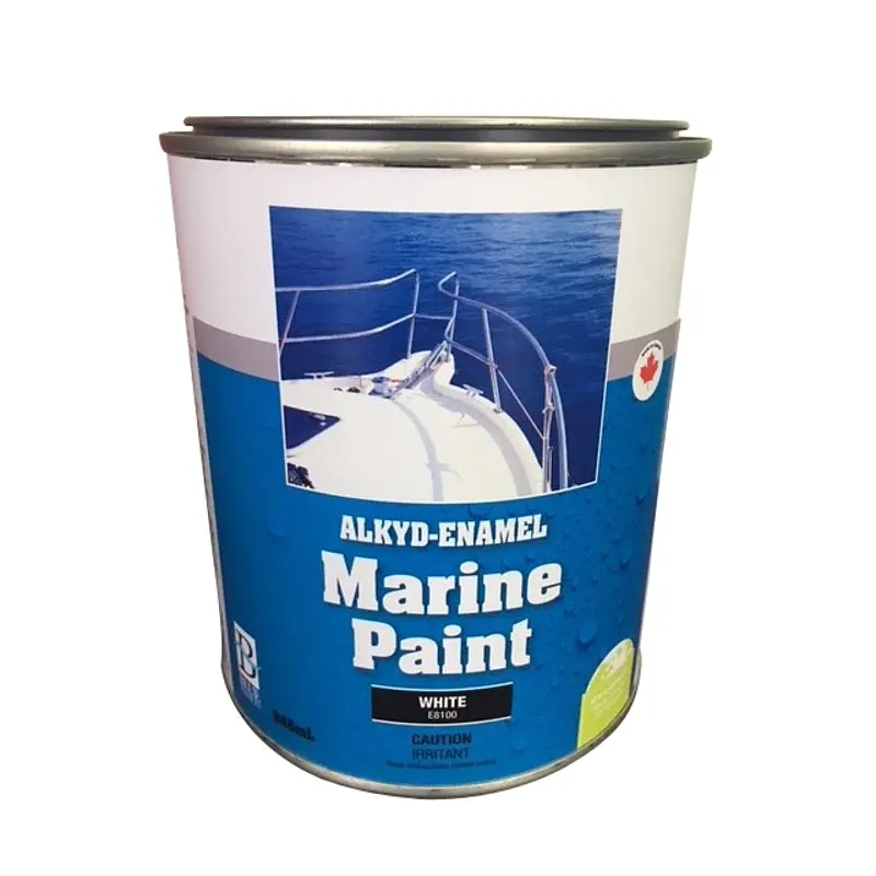 UCP Paints E8100-946 Marine Paint, Gloss Sheen, Natural White, 946 mL, Can