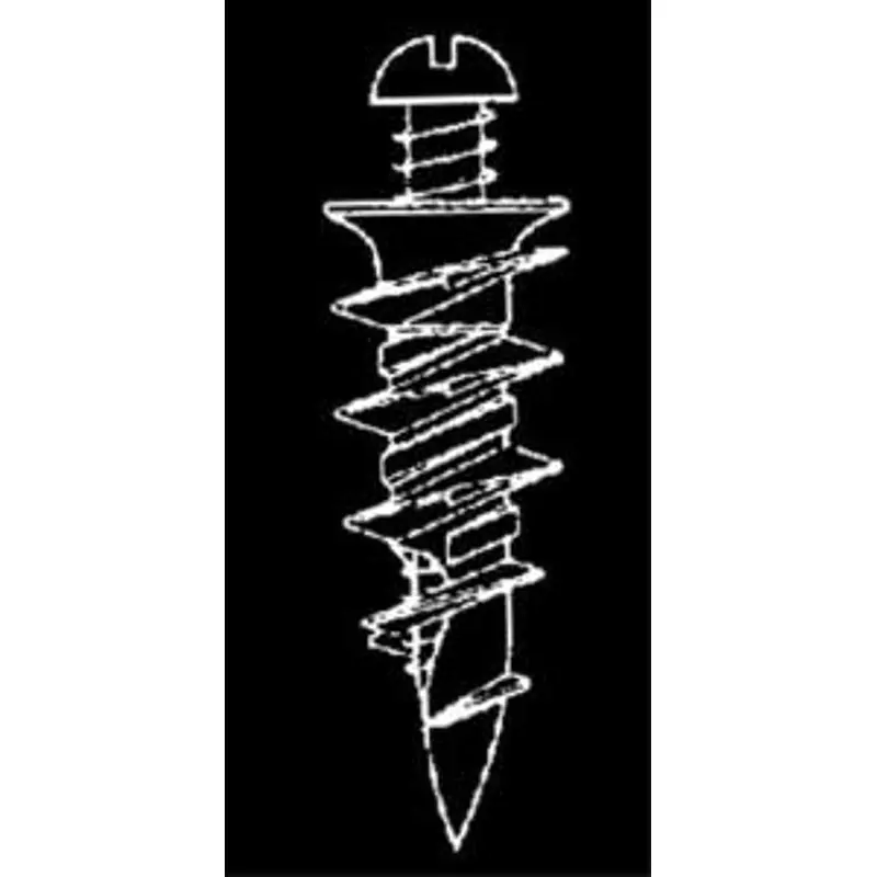 Cobra Anchors WallDriller 041C Anchor, 1-1/2 in L, Zinc, 63 lb