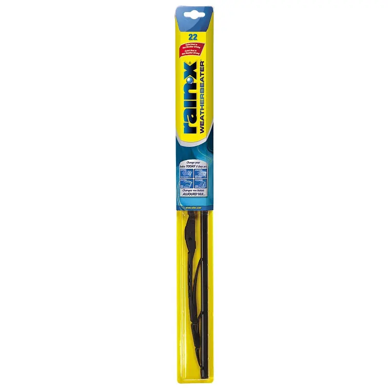 Rain-X Weatherbeater 79822 Wiper Blade, Spine Blade, 22 in L Blade, Rubber/Steel