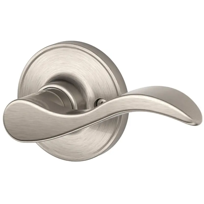 Schlage J Series J170SEV619RH Right Hand Dummy Lever, Mechanical Lock, Satin Nickel, Metal, Residential, Right Hand