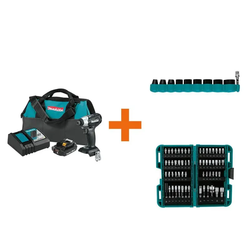 18-Volt LXT Sub-Compact Brushless Impact Driver Kit with ImpactXPS Impact Socket Set and ImpactXPS 60 Pc. Impact Bit Set2.6 / each