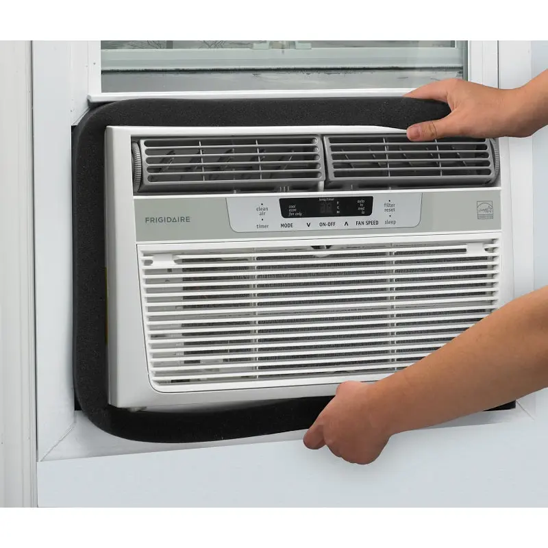 Frost King AC42H Air Conditioner Weatherseal, 1-1/4 in W, 42 in L, Polyurethane, Black