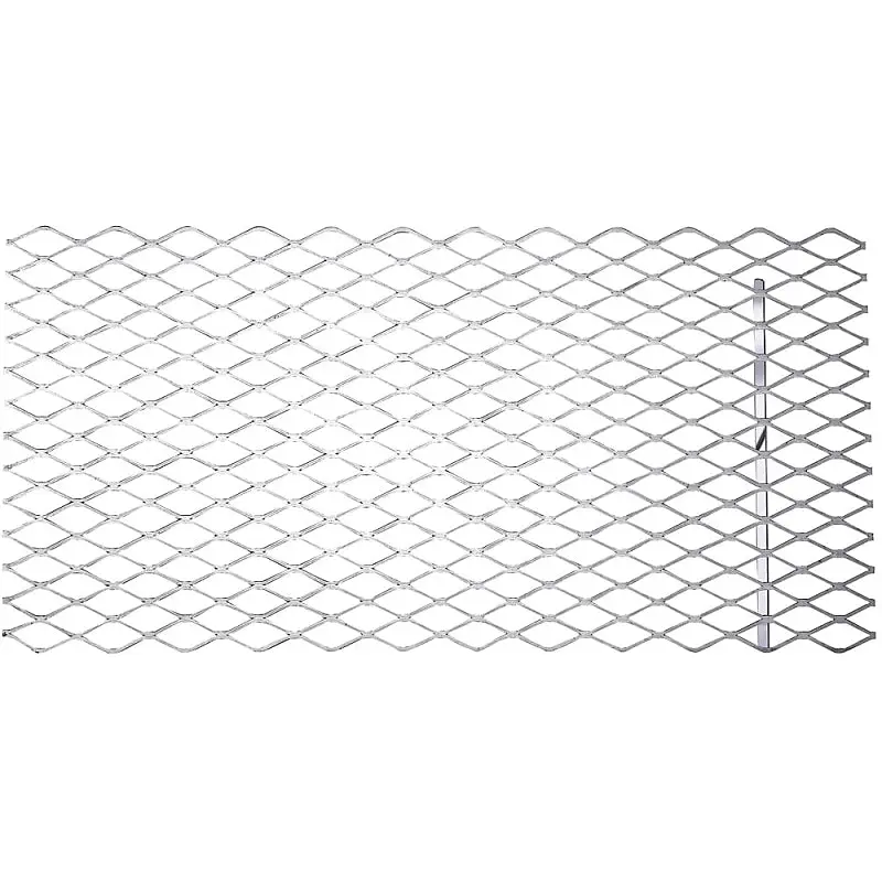 Stanley Hardware 4075BC Series N215-798 Expanded Grid Sheet, 13 ga Thick Material, 12 in W, 24 in L, Steel, Plain