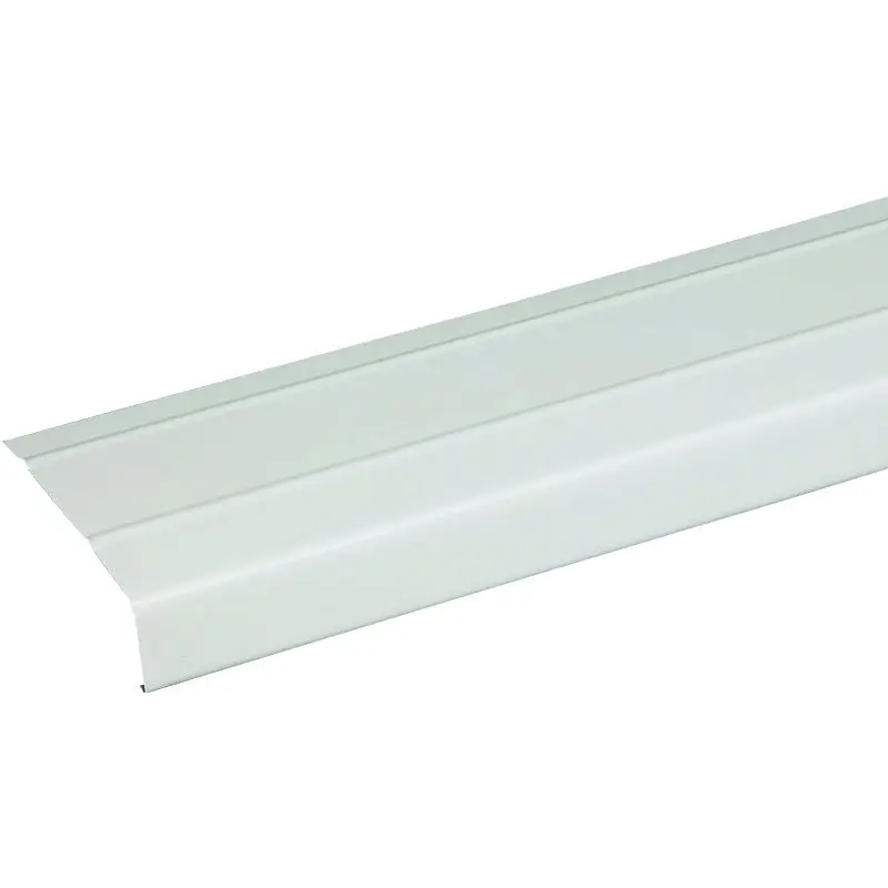 Amerimax 77106 Fascia Trim, 12 ft L, 4 in W, 0.0175 Gauge, Aluminum, White, Enamel