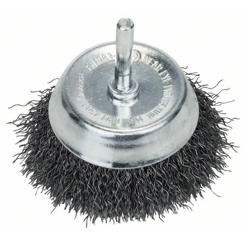 Shank Cup Brush 70mm Crimped Steel 6mm