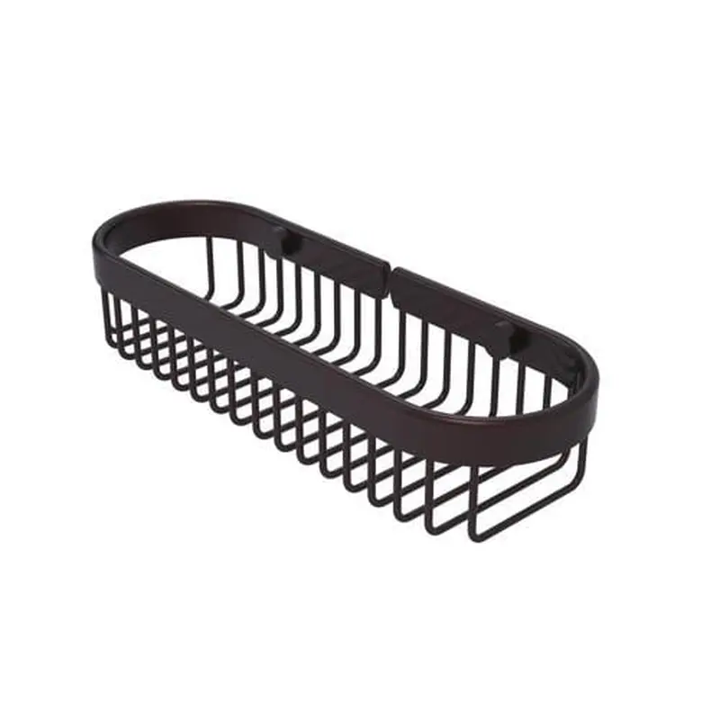 Allied Brass Oval Toiletry Wire Basket in Antique Bronze