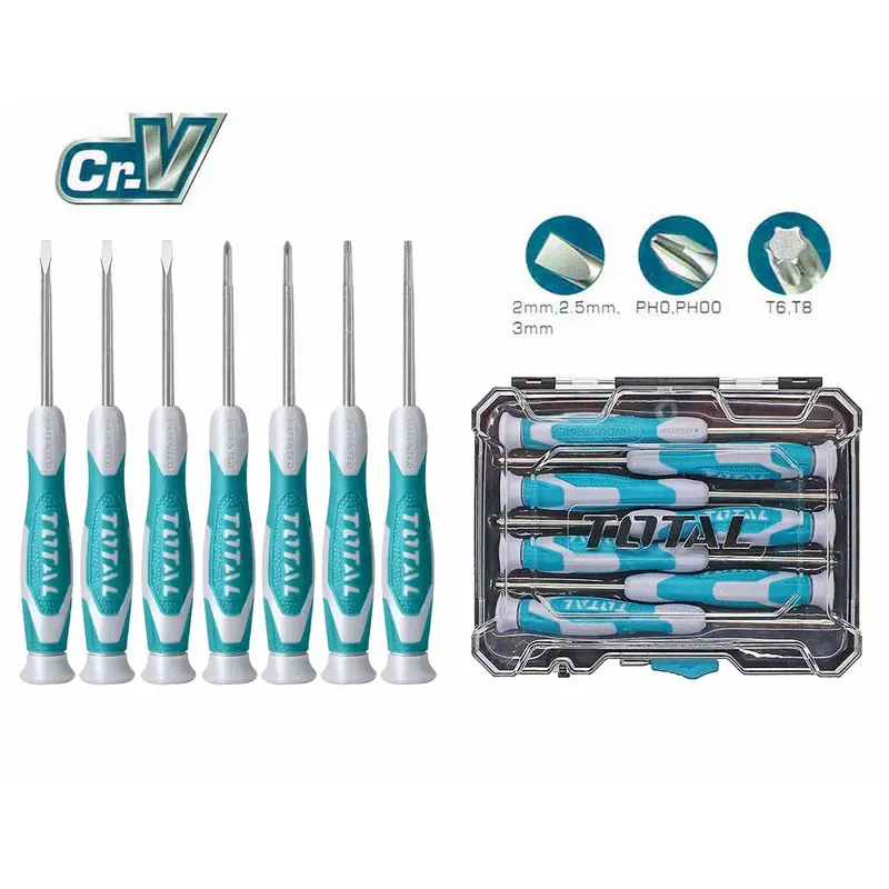 TOTAL THT250726 Precision Screwdriver Set