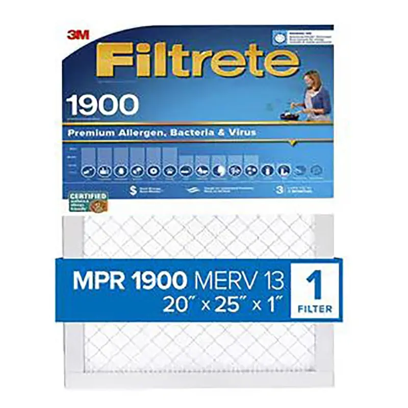 Filtrete UA03-4 Air Filter, 25 in L, 20 in W, 13 MERV, 1900 MPR, Polypropylene Frame