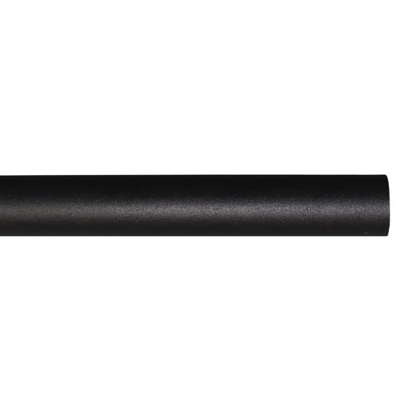 Kirsch Wrought Iron Drapery Rod Pole - Various Sizes / Colors1" / 6' / Black