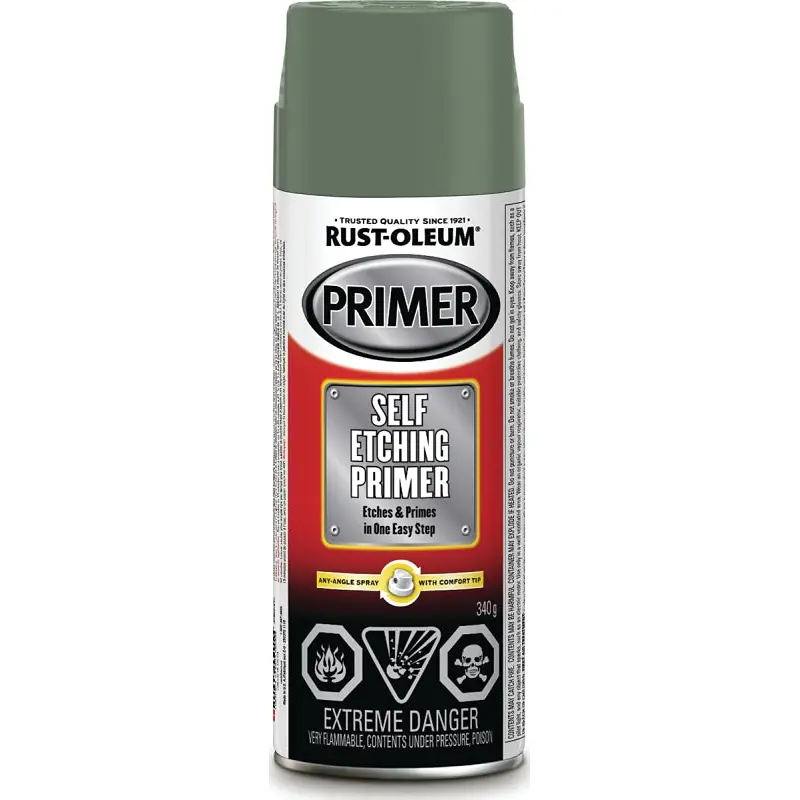 Rust-Oleum 257736 Spray Primer, Gray/Green, 340 g, Can