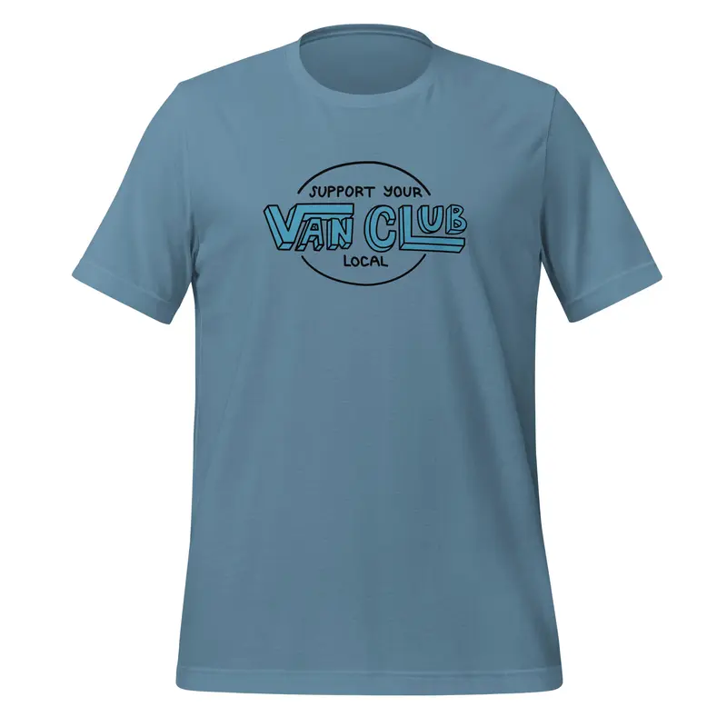 Support Your Local Van Club T-ShirtSteel Blue / XS