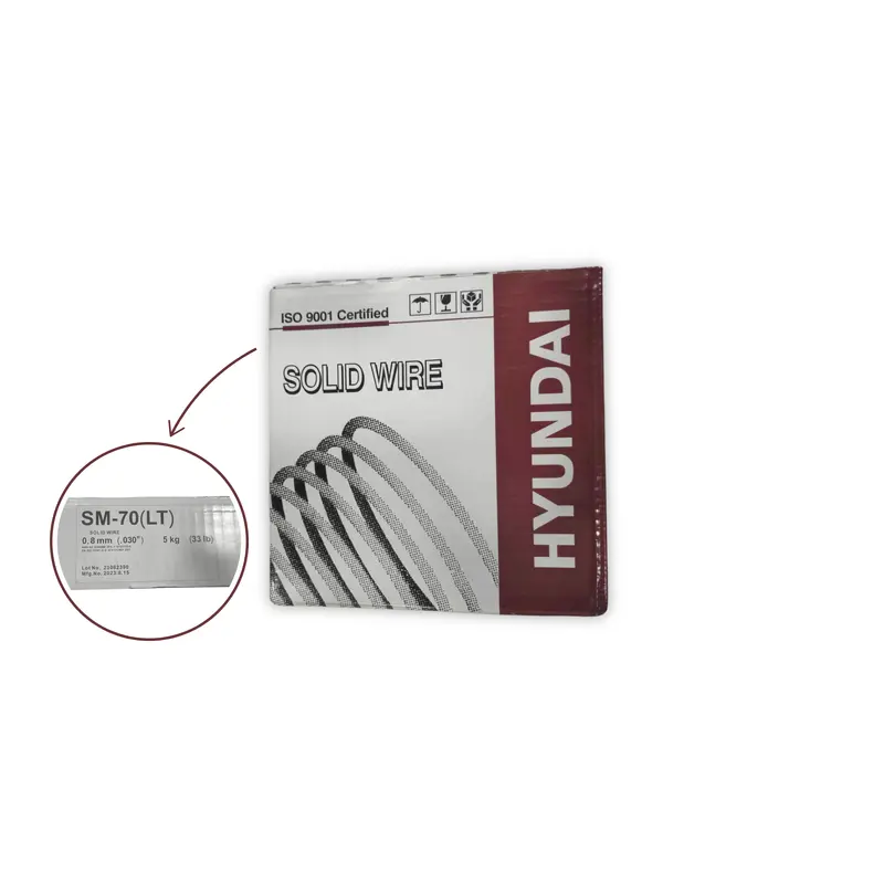 Hyundai SM-70 Solid Welding Wire | 1.0mm5 kg