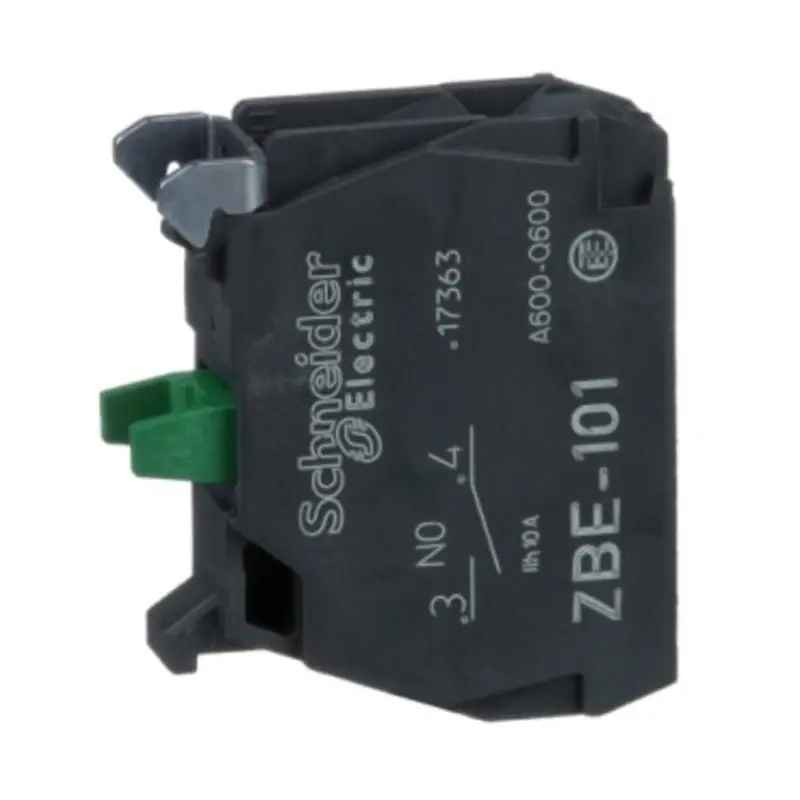 Single contact block, Harmony XB4, silver alloy, screw clamp terminal | ZBE101