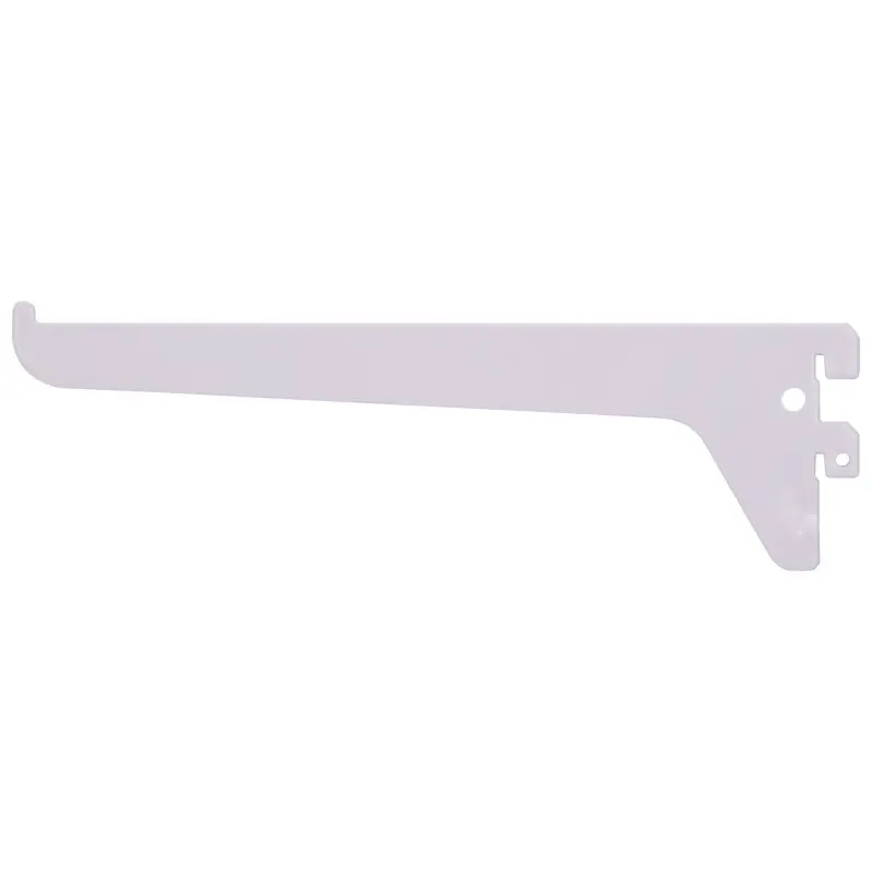 ProSource 25333PHL-PS Single and Utility Shelf Bracket, 62 lb/Pair, 8 in L, 2-1/2 in H, Steel, White