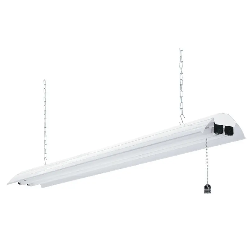 1245 SHOPLIGHT 2-Light Polished Silver Fluorescent Shop Light5 / each