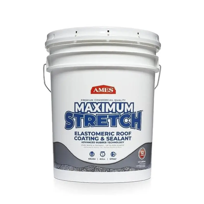 5 Gal. White Maximum-Stretch Rubber and Acrylic Reflective Roof Coating51 / 5