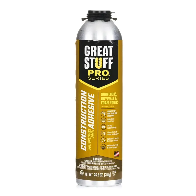 Great Stuff 343087 Adhesive, Cream, 26.5 oz