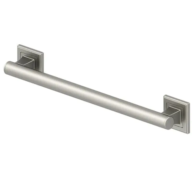 allen   roth 18-in Brushed Stainless Steel Wall Mount (ADA Compliant) Grab Bar