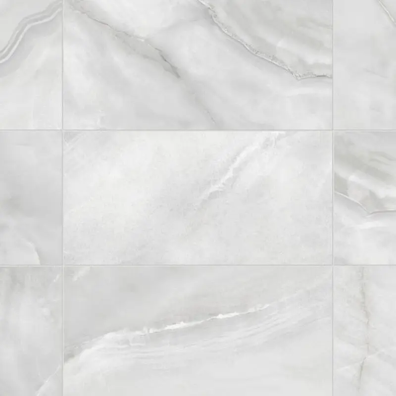allen   roth Onyx Mist 12-in x 24-in Matte Porcelain Marble Look Tile (1.94-sq. ft/ Piece)