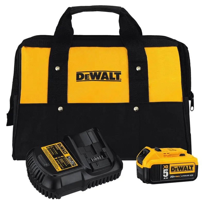 20-Volt MAX XR Lithium-Ion Starter Kit with Premium Battery Pack 5.0Ah, Charger and Kit Bag5.0 / 4.25 / 1