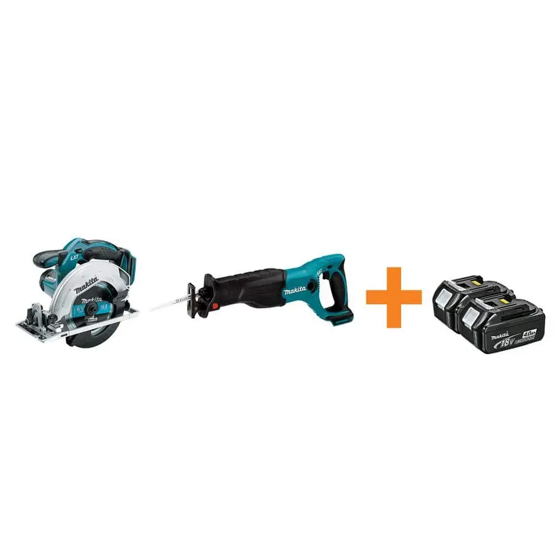 18-Volt LXT Lithium-Ion 6-1/2 in. Cordless Circular Saw and Reciprocal Saw with Free 4.0Ah Battery (2-Pack)7.5 / each