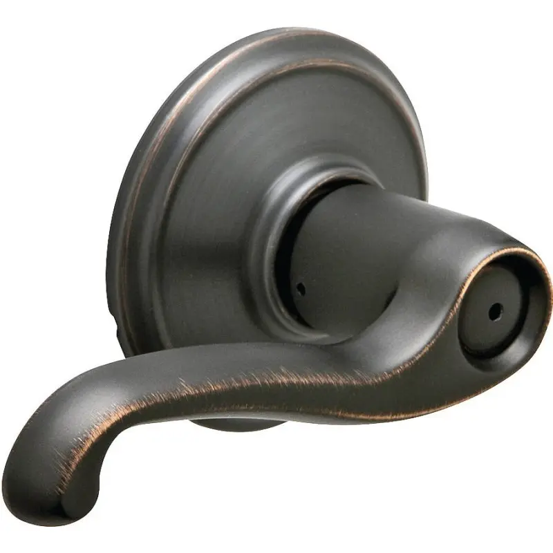 Schlage F Series F40V FLA 716 Privacy Lever, Mechanical Lock, Aged Bronze, Metal, Residential, 2 Grade