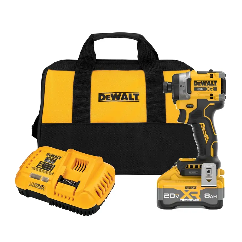 DEWALT DCF860WW1 20V MAX* XR Brushless Cordless 3-Speed High Torque 1/4 in. Impact Driver Kit with XR POWERPACK
