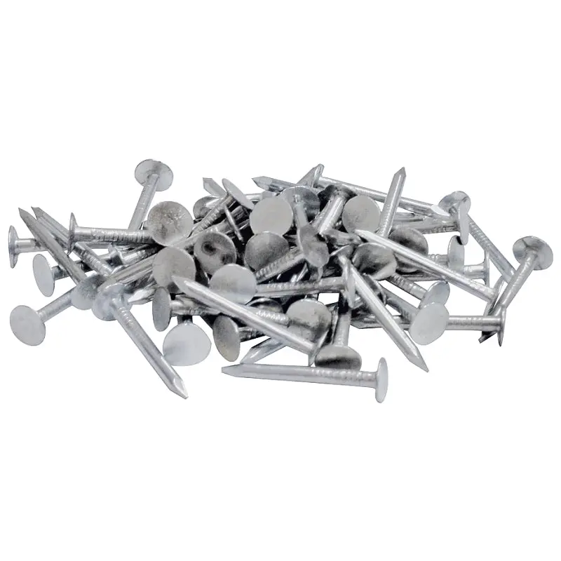 ProFIT 0069158 Hand Drive Roofing Nail, 2-1/2 in L, Flat Head, 11 ga Gauge, Steel