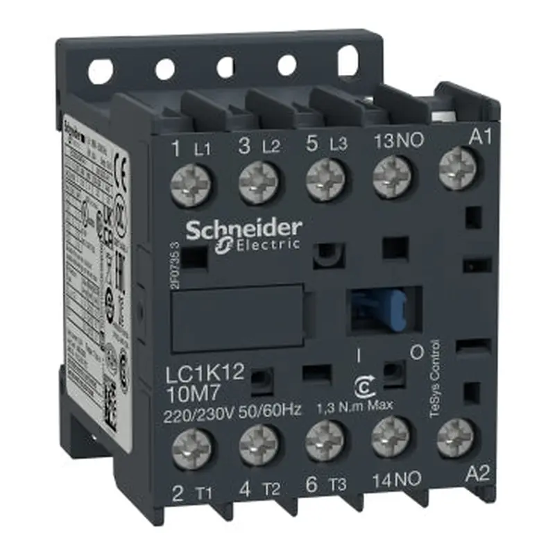 3P CONTACTOR 12A AC3 5.5KW 1NO AUX 24VAC COIL