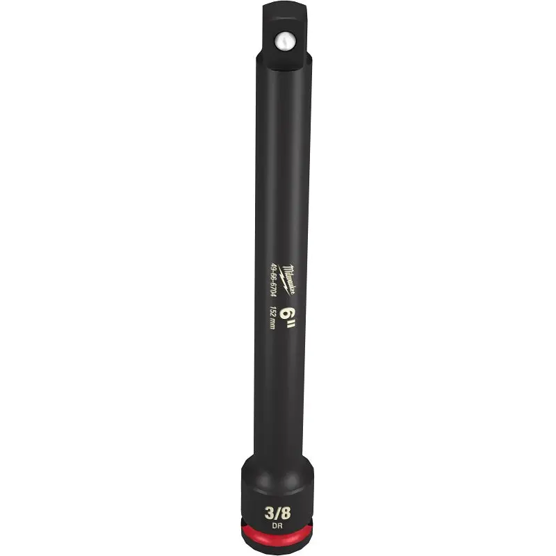 Milwaukee SHOCKWAVE Impact Duty Series 49-66-6704 Socket Extension, 3/8 in Drive, 6 in L