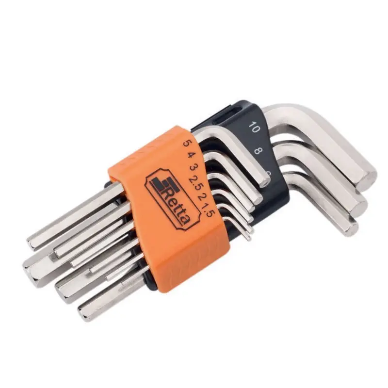 Retta Short Hex Key Set | RAT0901 | 9-Piece Set