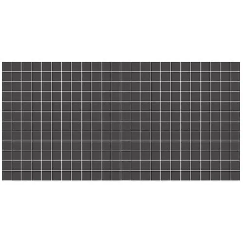 American Olean Unglazed Porcelain Mosaics 12-Pack Black 12-in x 24-in Unglazed Porcelain Uniform Squares Mosaic Floor and Wall TileCocoa / Case