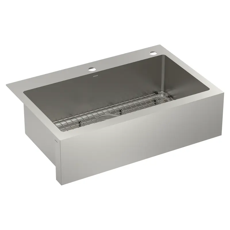 Prep 33" Stainless Steel  Dual Mount Apron Front Single Bowl SinkStainless