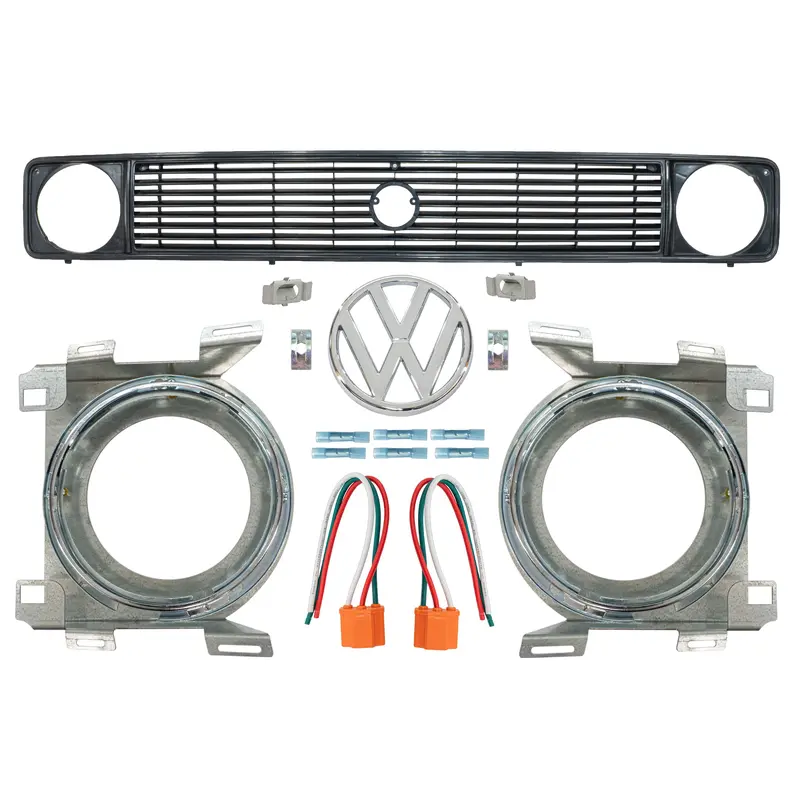 Square-to-Round Headlight Grille Kit [Late Vanagon]