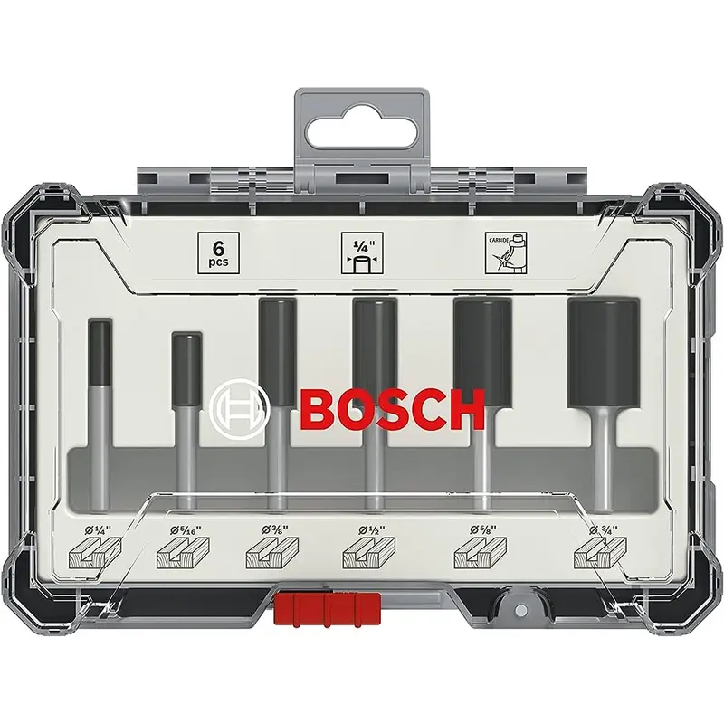 Router Bit Set Straight | 1/4" -6pcs