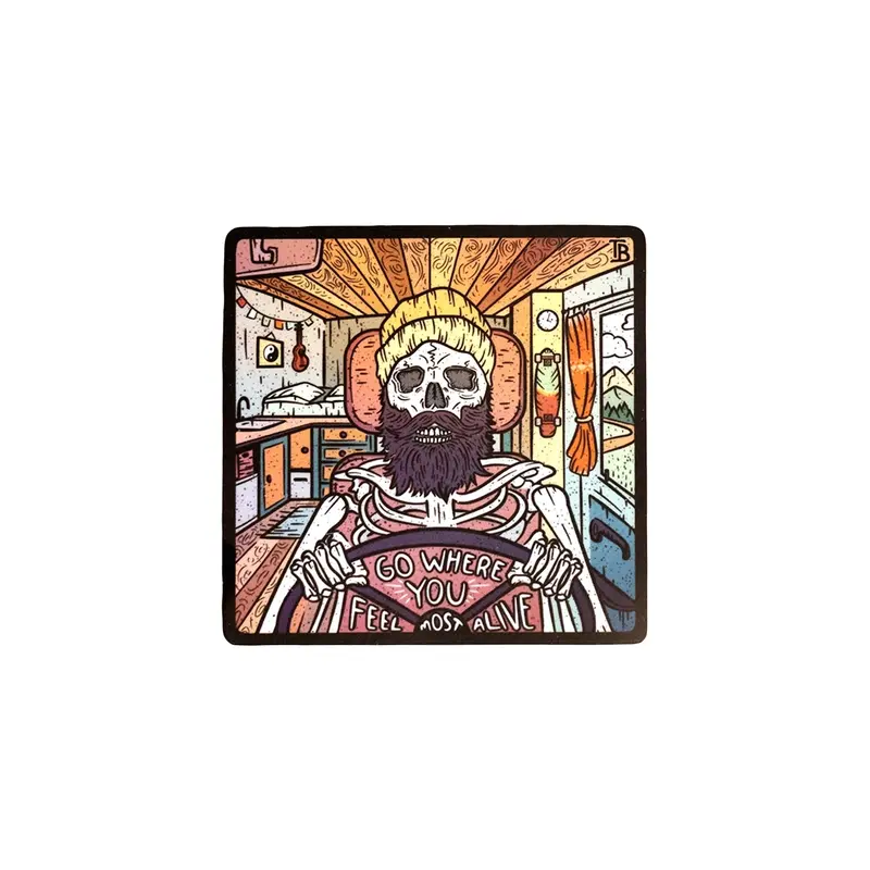 Go Where You Feel Most Alive Sticker